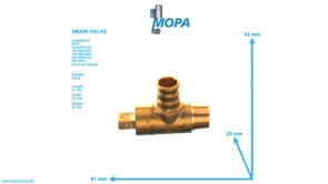 DRAIN VALVE - 0049976736 suitable for MTU engines