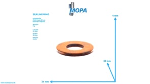 SEALING RING - 51987010086 suitable for MAN D engines