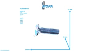 COUNTERSUNK SCREW - 000963006005 suitable for MTU engines