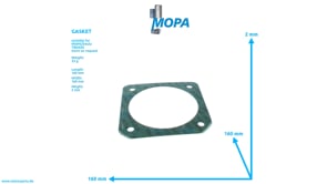 GASKET - 12129333 suitable for MWM & Deutz engines