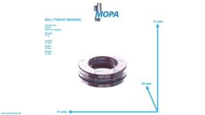 BALL THRUST BEARING - 01109885 suitable for Deutz engines