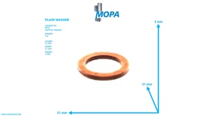 PLAIN WASHER - 5500170260 suitable for MTU engines