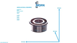 ANGULAR BALL BEARING - 01109237 suitable for Deutz engines