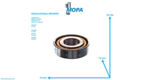 ANGULAR BALL BEARING - 01179775 suitable for MWM & Deutz engines