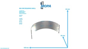 BIG END BEARING SHELL - 02060387 suitable for MWM & Deutz engines