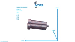 INJECTION NOZZLE - 12430021 suitable for MWM & Deutz engines