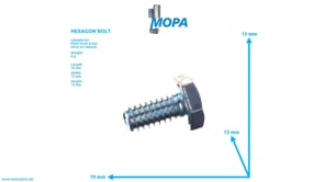 HEXAGON BOLT - 50900010143 suitable for MAN D engines