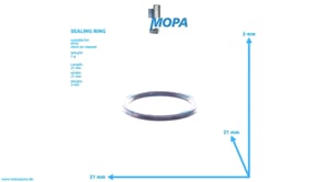 SEALING RING - 007603016402 suitable for MTU engines