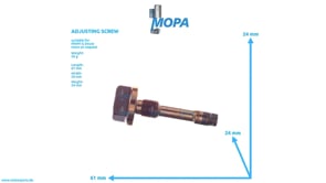 ADJUSTING SCREW - 12452118 suitable for MWM & Deutz engines