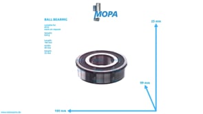 BALL BEARING - 200625906317 suitable for MTU engines