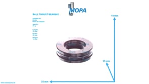 BALL THRUST BEARING - 01109886 suitable for Deutz engines