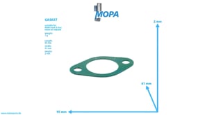 GASKET - 06562563207 suitable for MAN D engines