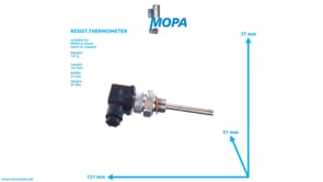 RESIST.THERMOMETER - 12299465 suitable for MWM & Deutz engines