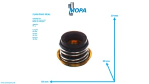 FLOATING SEAL - 51065200075 suitable for MAN D engines