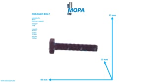 HEXAGON BOLT - 304017008085 suitable for MTU engines