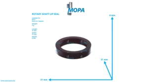 ROTARY SHAFT LIP SEAL - 4229970040 suitable for MTU engines