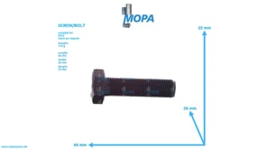 SCREW/BOLT - 000961016027 suitable for MTU engines