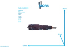 FUEL INJECTOR - 0010100851 suitable for MTU engines