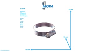 CLAMP - 000000000670 suitable for MTU engines