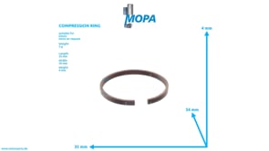 COMPRESSION RING - 01102546 suitable for Deutz engines