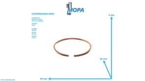 COMPRESSION RING - 01167619 suitable for MWM & Deutz engines