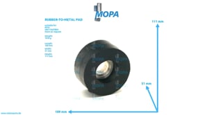 RUBBER-TO-METAL PAD - 0002372912 suitable for MTU engines