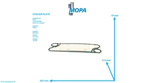 COOLER PLATE - 0002031546 suitable for MTU engines