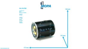 OIL FILTER - 0031845201 suitable for MTU engines