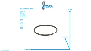 OIL CONTROL RING - 0080370018 suitable for MTU engines