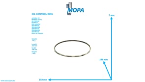 OIL CONTROL RING - 01172964 suitable for MWM & Deutz engines