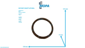 ROTARY SHAFT LIP SEAL - 0139971447 suitable for MTU engines