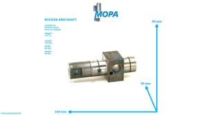 KIPPHEBELACHSE - 02039494 passend für MWM & Deutz Motoren