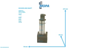 KIPPHEBELACHSE - 02039539 passend für MWM & Deutz Motoren