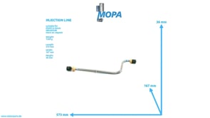 INJECTION LINE - 02046357 suitable for MWM & Deutz engines