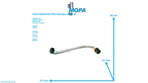 HIGH PRESSURE PIPE (leakage secured) - 02046361 suitable for MWM & Deutz engines