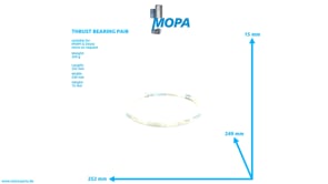 THRUST BEARING PAIR - 02054918 suitable for MWM & Deutz engines