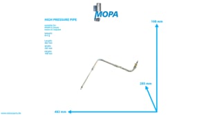 HIGH PRESSURE PIPE - 04078889 suitable for MWM & Deutz engines