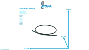 COOLING WATER HOSE - 04274059502 suitable for MAN D engines