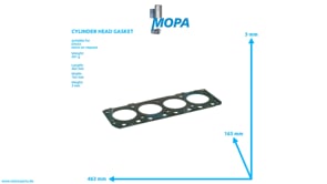 CYLINDER HEAD GASKET - 04300153 suitable for Deutz engines