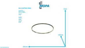 OIL CONTROL RING - 12170834 suitable for MWM & Deutz engines