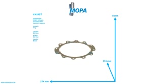 GASKET - 12281826 suitable for MWM & Deutz engines