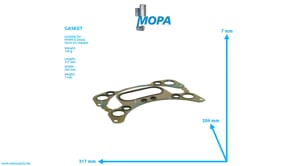 GASKET - 12282820 suitable for MWM & Deutz engines