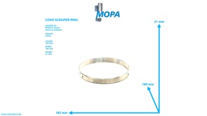 COKE SCRAPER RING - 12305865 suitable for MWM & Deutz engines