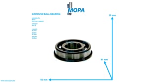 GROOVED BALL BEARING - 200625906316 suitable for MTU engines