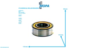 CYLINDRICAL ROLLER BEARING - 205412223005 suitable for MTU engines