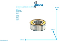 CYLINDRICAL ROLLER BEARING - 205412223006 suitable for MTU engines