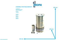 ASSEMBLY PISTON/LINER-KIT - 275099 suitable for Volvo/Volvo Penta engines