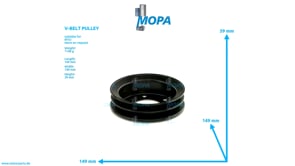 V-BELT PULLEY - 4032021810 suitable for MTU engines