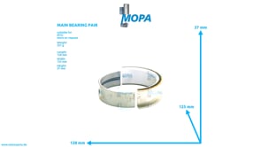 MAIN BEARING PAIR - 4420302240 suitable for MTU engines