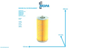 ENGINE OIL FILTER ELEMENT - 51055040104 suitable for MAN D engines